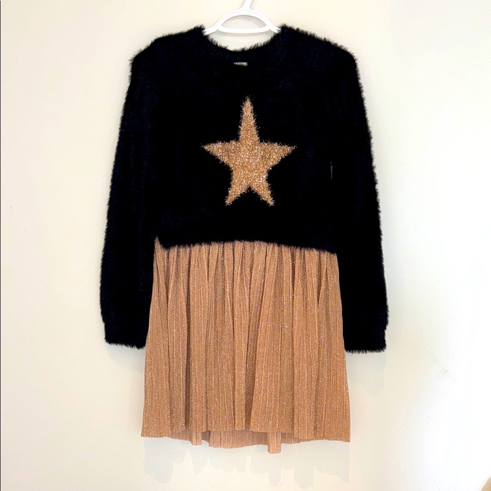 Hatley Star Sweater Dress Girls Size 10